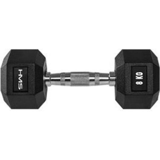 Mancuerna hexagonal HMS HEX PRO gomada 25 kg