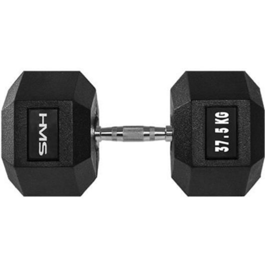 Mancuerna hexagonal HMS HEX PRO gomada 25 kg