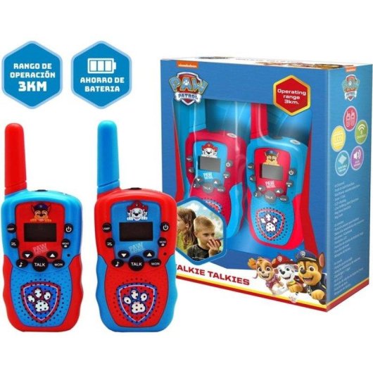 Walkie-talkie para crianças Paw Patrol Kids Licensing PW19915 1 km 8 canais LCD