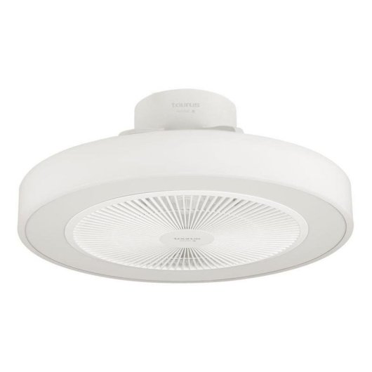 Ventilateur de Plafond avec Lumière Taurus Fresko Invisible 25W 49cm 6 Vitesses Moteur DC Silencieux Télécommande Minuterie