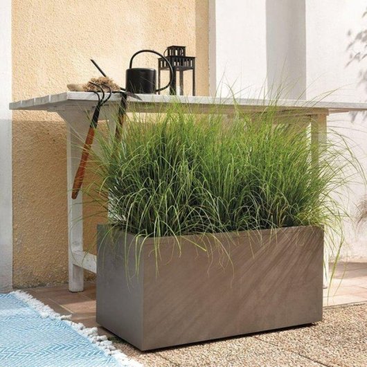 Jardinière Deroma Millennium 73L Marron Double Paroi Résistante