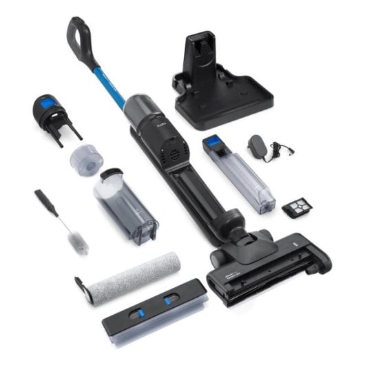 Aspiradora sin bolsa Flama 1691FL 180W 28 min Cepillo Motorizado Negro Azul