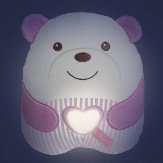Peluche Chicco Tendre Ourson Rosa con Veglia Notturna e Suoni della Natura