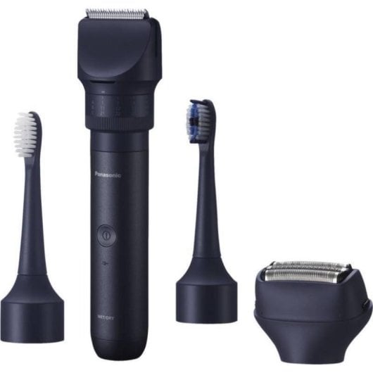 Máquina de Cortar Cabelo Multifunções Panasonic X-Shape Travel Sem Fios 58 Comprimentos 110min 3 Pentes À Prova de Água