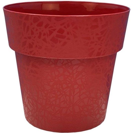 Jardinière Riviera Terea Rouge Brillant Polylpropylène Ø58 cm