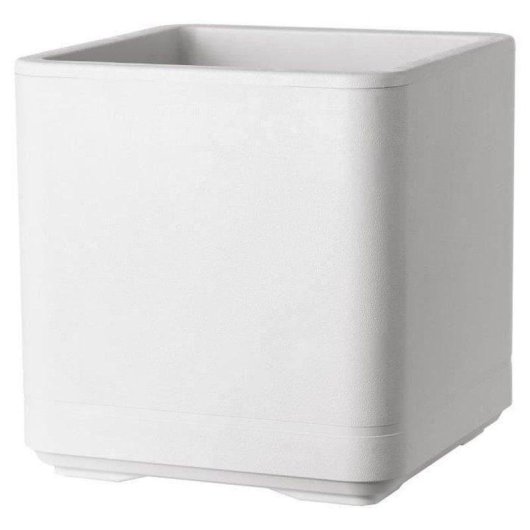 Pot de fleurs Deroma Cube Cosmo Perle 38x38x39 cm 25,5 L recyclé