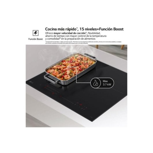 Placa de inducción LG CI5Z2421BN 3 zonas 32 cm Wi-Fi Slider Negro