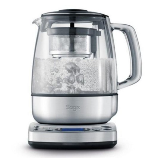 Tetera Sage The Tea Maker 1,5 L Plata Acero Inoxidable y Vidrio