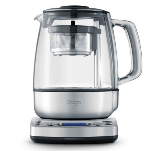 Tetera Sage The Tea Maker 1,5 L Plata Acero Inoxidable y Vidrio