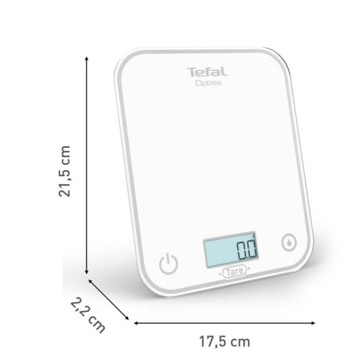 Bilancia Elettronica Cucina Tefal Optiss BC50U0 5kg 0,5g Bianco