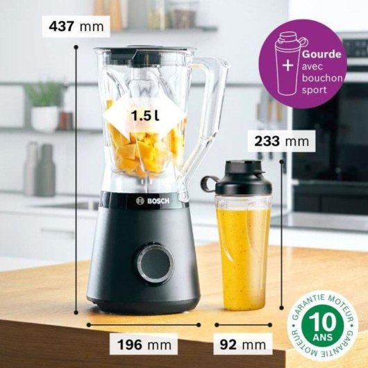 Batidor de table Bosch Vitapower MMB614GO 1200W Jarre Tritan 2L