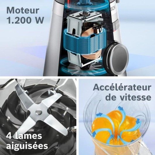Batidor de table Bosch Vitapower MMB614GO 1200W Jarre Tritan 2L