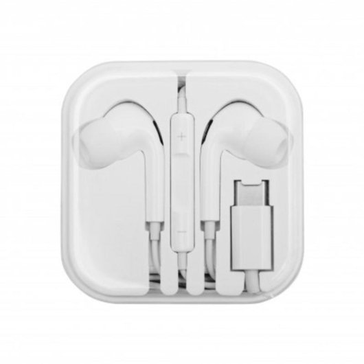 Kopfhörer DCU Advance Tecnologic mit USB-C Kabel für Musik Weiß