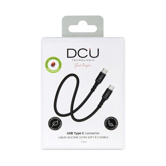 Câble USB-C DCU 30402085 USB 2.0 1,5 m Noir