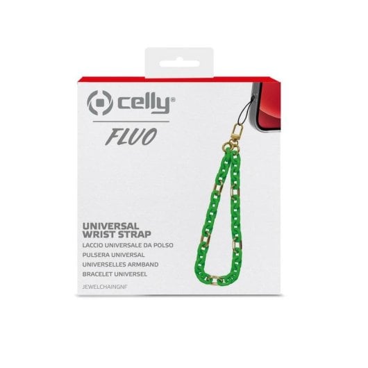 Gancio Celly JEWELCHAINGNF Verde per Smartphone