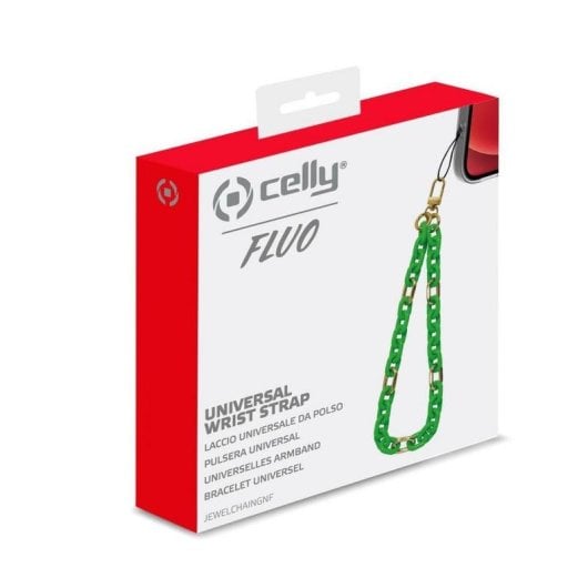 Gancio Celly JEWELCHAINGNF Verde per Smartphone