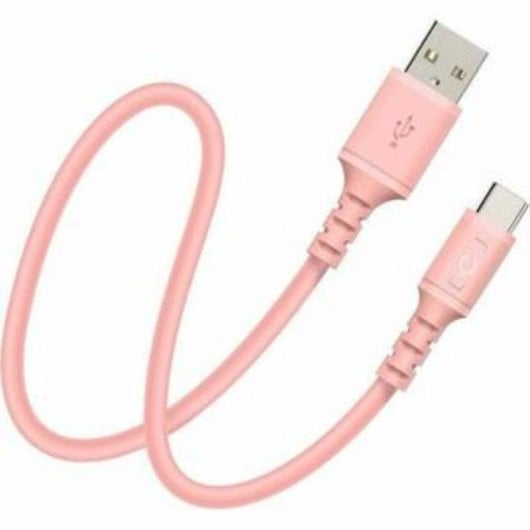Cable USB DCU Avance Tecnológico USB-C a USB-A 1 m Rosa