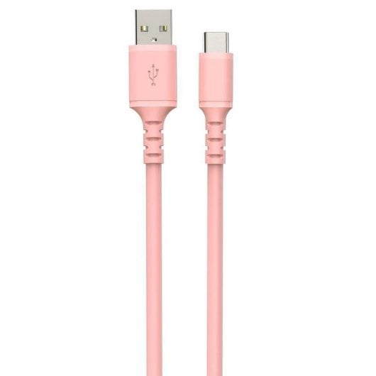 Cable USB DCU Avance Tecnológico USB-C a USB-A 1 m Rosa