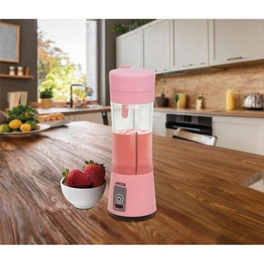 Batidora portátil Jocca Sweet 380 ml 4 cuchillas batería recargable USB