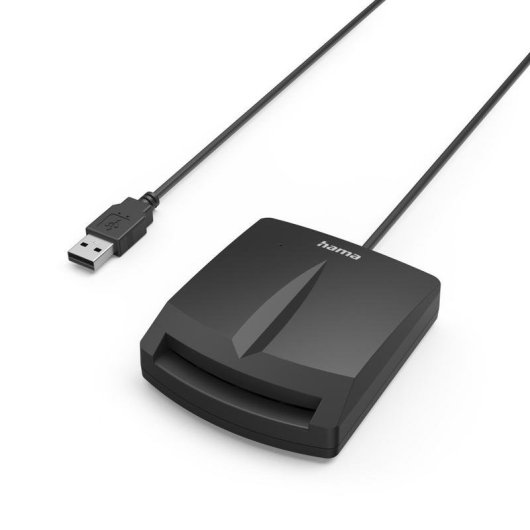 Carteira Lecteur de cartes à puce et CNI HAMA USB 2.0 avec adaptateur USB-C