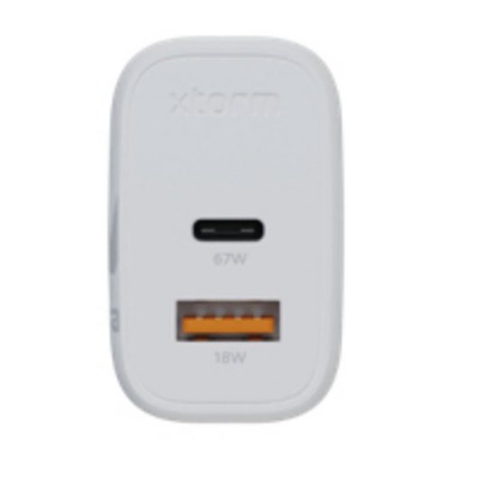 Chargeur Xtorm X67BC0 67W USB-C/USB-A GaN Blanc
