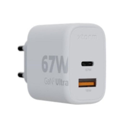 Chargeur Xtorm X67BC0 67W USB-C/USB-A GaN Blanc