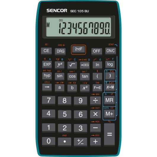 Calculadora científica Sencor SEC 105 BU LCD 10 dígitos