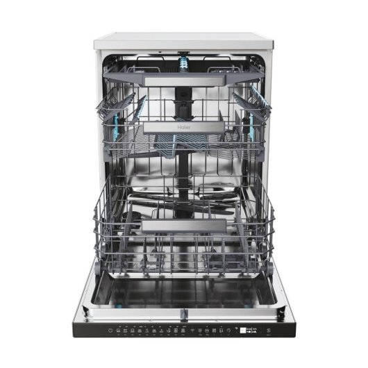 Máquina de Lavar Loiça Haier XF 4A4M4PX 14 Serviços Classe A com Wi-Fi e Secagem Extra