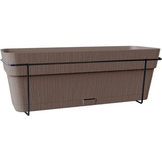 Jardinière pour balcon Stefanplast Ethica 50 cm Taupe 9 L Plastique Recyclé