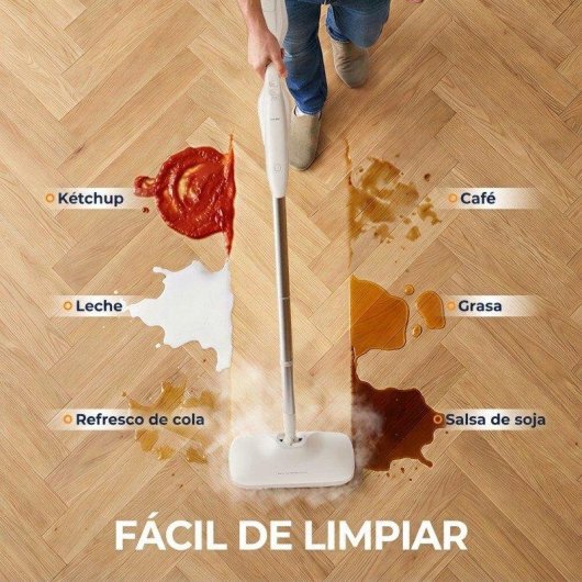 Limpiador a vapor Welltin Steamo X Blanco 3 Bar 135°C 250 ml