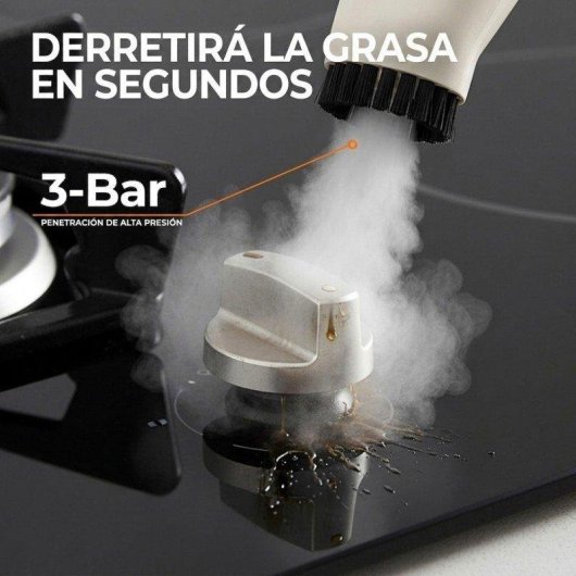 Limpiador a vapor Welltin Steamo X Blanco 3 Bar 135°C 250 ml