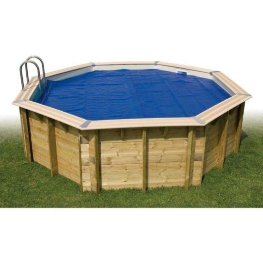 Solarabdeckung Ubbink Rechteckig 250x450 cm Blau 400 Mikron