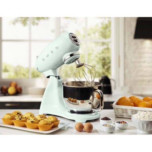 Batidora de varillas Smeg SMF03PGEU verde 800 W 4,8 L 10 velocidades