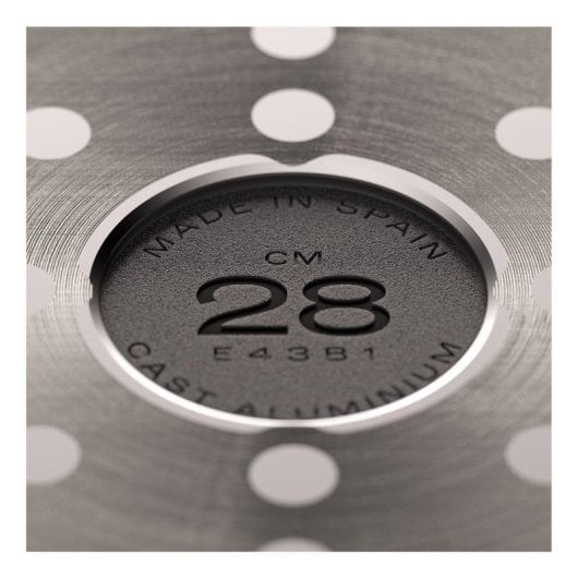 Sartén crepera Valira 4647/25 28 cm Acero inoxidable Negro