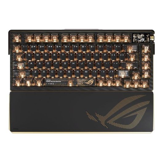 Tastiera Asus ROG Azoth Extreme Edition 20 RGB personalizzabile nera e oro
