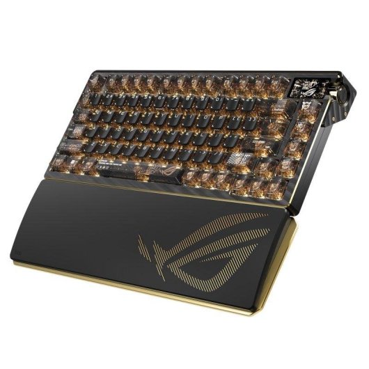 Tastiera Asus ROG Azoth Extreme Edition 20 RGB personalizzabile nera e oro