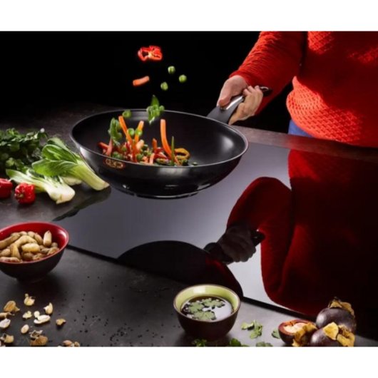 Sartén Wok Tefal Emotion 28cm Acier Inoxydable Titane 3,6 L