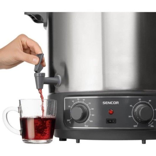 Elektrischer Brühkessel Sencor SPP 2200SS 27L 1800W aus Edelstahl