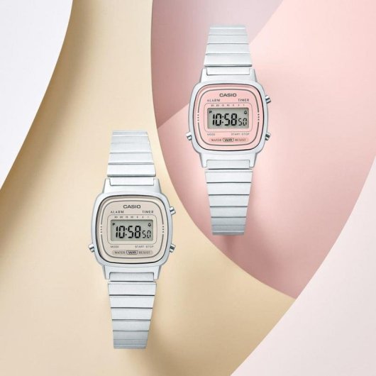 Relógio Casio LA670WEA Digital Vintage Aço Inoxidável