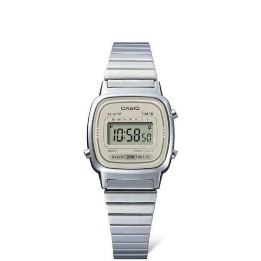 Relógio Casio LA670WEA Digital Vintage Aço Inoxidável