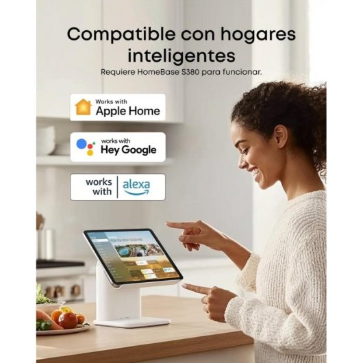 Cámara IP Eufy SoloCam E42 4K Visión Nocturna Interior y Exterior IA Alarma Solar
