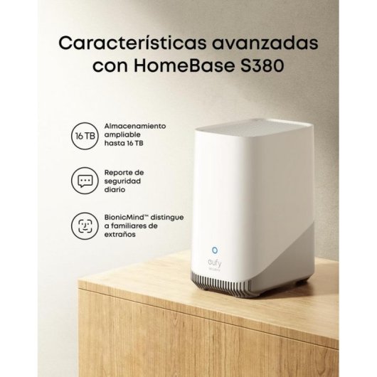 Cámara IP Eufy SoloCam E42 4K Visión Nocturna Interior y Exterior IA Alarma Solar