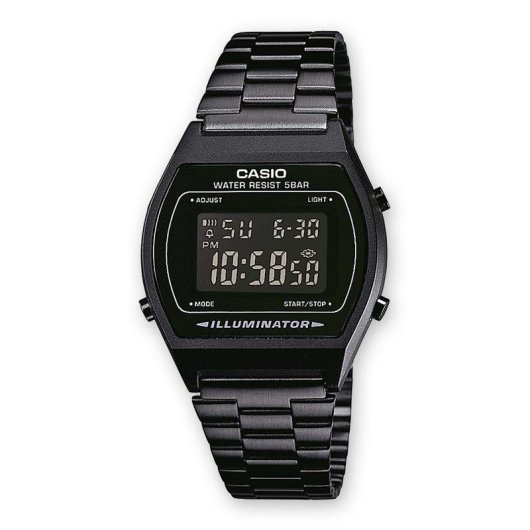 Reloj Casio B640WB-1BEF Acero Inoxidable Negro Digital Cronómetro