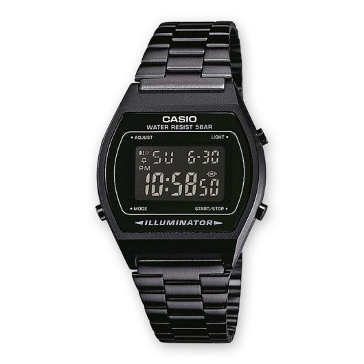 Reloj Casio B640WB-1BEF Acero Inoxidable Negro Digital Cronómetro