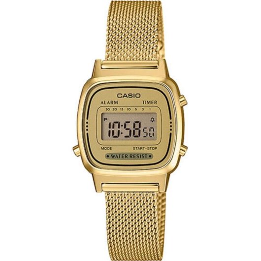 Relógio Casio LA670WEMY-9EF Digital Dourado Unissex com Cronómetro