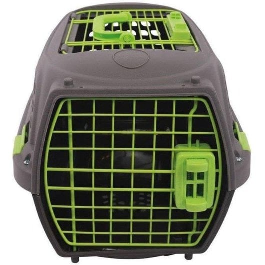 Caja de transporte para perros pequeños MPETS ECO GIRO M gris