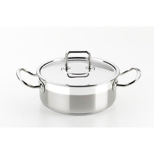 Cacerola BRA Profesional 24cm 3,75L Acero Inoxidable con Tapa