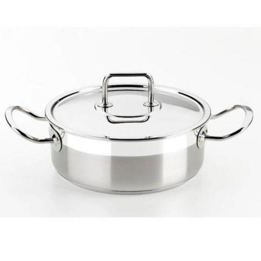 Cacerola BRA Profesional 24cm 3,75L Acero Inoxidable con Tapa