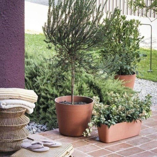 Jardinière Ronde Deroma Origin 22,3 L Terracota Recyclée