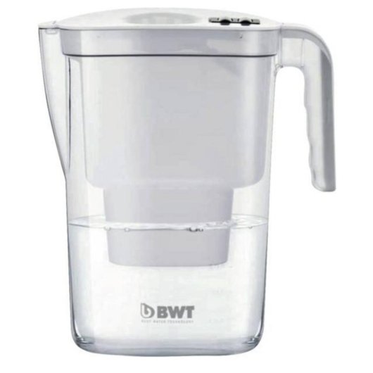 Jarra filtrante BWT Vida 2,6 L blanca con indicador de cambio y libre de BPA